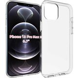 Maks Technology iPhone 13 Pro Max Kılıf Mkst Süper Silikon Kapak-Renksiz