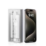 Maks Technology İphone 14 Mkst 3D Oliv Hd Temperli Cam Ekran Koruyucu + Kolay Uygulama Aparatı - Şeffaf