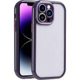 Maks Technology iPhone 14 Pro Max Kılıf Kamera Korumalı Renkli Kenar ve Çerçeve Tasarımlı MKST Vitamin Kapak-Derin M