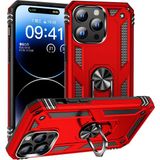 Maks Technology iPhone 15 Pro Kılıf Mkst Vega Kapak-Kırmızı
