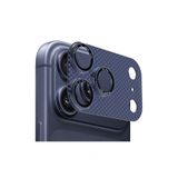 Maks Technology iPhone 17 Pro MKST CL-21 Karbon Dokulu Kamera Lens Koruyucu - Mavi
