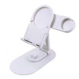 Maks Technology MKST SX08 Magsafe Şarj Bölmeli Telefon - Akıllı Saat Standı - Beyaz