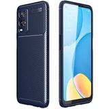 Maks Technology Oppo A54 4g Kılıf Mkst Negro Silikon Kapak-Lacivert
