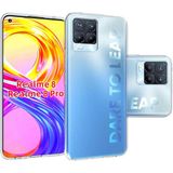Maks Technology Realme 8 Pro Kılıf MKST Süper Silikon Kapak - Renksiz