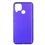 Maks Technology Realme C25 Kılıf MKST Premier Silikon Kapak - Saks Mavi