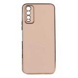 Maks Technology Vivo Y20 Kılıf MKST Bark Kapak - Rose Gold
