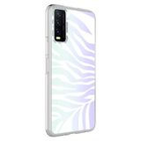 Maks Technology Vivo Y20 Kılıf Mkst M-Blue Desenli Kapak - Zebra No1