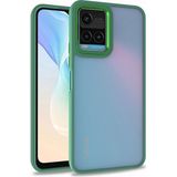 Maks Technology Vivo Y32 Kılıf MKST Flora Kapak - Yeşil