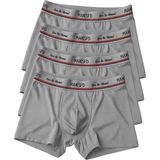 MAKSFD Premium 4'lü Erkek Boxer – Ultra Rahat ve Esnek Iç Giyim – Erkek Boxer - (Damat Bohçası) Çeyiz Seti - Gri - XL