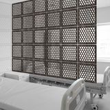 Makta ® Perde Paravan | Lazer Kesim Ahşap Sarkıt Seperatör, 4'lü Panel Levha Seti - 40 x 40 cm - Ahşap - Rebab
