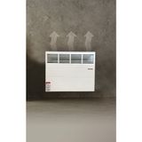 MAKTEK 1000 Watt Mekanik Termostatlı Panel Isıtıcı Konvektör Konveksiyonel Elektrikli Panel Isıtıcı Yeni Nesil(Ayaklarve Askı Aparatıdahil)