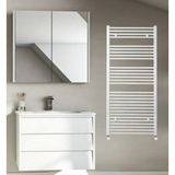 MAKTEK 600X800 Yüksek Kaliteli Beyaz Düz Havlupan Beyaz Boyalı Havlu Radyatör 60X80