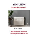 Maktek Elektrikli Soba Isıtıcı Lcd Ekranlı Yağlı Petek Isıtıcı Radyatör 60x100 Cm 2000 Watt *yeni*