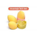 Makyaj Süngeri Standı İkili Set | Kozmetik Standı | Beauty Blender Tutucu | Makyaj Organizeri |