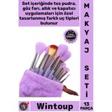 #Makyajseti Profesyonel Yumuşak Kıl Hızlı Kuruyan Pudra Göz Farı Kapatıcı Makyaj Fırçası Seti 13 Prç