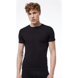Malabadi 030 Erkek Modal Usa Yaka Kısa Kol Body - Siyah - XL
