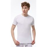 Malabadi 084 Beyaz Basic Yuvarlak Yaka İnce Modal Erkek T-shirt