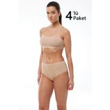 Malabadi 1030 4'Lü Paket Kadın Modal Yüksek Bel Battal Slip & Külot