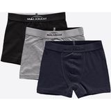 Malabadi 3 Lü Paket Siyah Gri Füme Erkek Çocuk Boxer 3M208 - 6 Yaş - Siyah - Füme - Gri