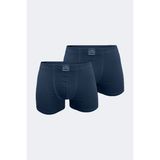 Malabadi Erkek 2 Li Pamuk Elastan Boxer 074 2M074 - Füme - 3XL