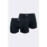 Malabadi Erkek 2 Li Pamuk Elastan Boxer 074 2M074 - Siyah - 3XL