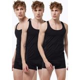 Malabadi Erkek 3 Adet Siyah Ince Askılı Iz Yapmayan Modal Atlet 013 3M013 - XL