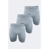 Malabadi Erkek 3 Lü Paket Gri Uzun Paça Pişik Önleyici Modal Boxer 018 3M018