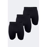 Malabadi Erkek 3 Lü Paket Siyah Uzun Paça Pişik Önleyici Modal Boxer 018 3M018 - XL