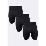 Malabadi Erkek 3 Lü Paket Siyah Uzun Paçalı Modal Boxer 019 - XL