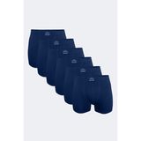 Malabadi Erkek 6 Lı Pamuk Elastan Uzun Boxer 6M073 (LACİVERT, XL)