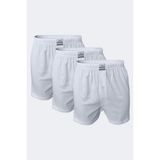 Malabadi Erkek Beyaz 3 Lü Geniş Kalıp %100 Pamuk Boxer 3M024 - XL