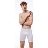 Malabadi Erkek Beyaz Uzun Paça Pişik Önleyici Modal Boxer 018 - 2XL