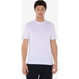 Malabadi Erkek Bisiklet Yaka Micro Modal Extra Yumuşak Rahat Kalıp Tişört 930 (Beyaz, 3XL)