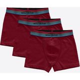 Malabadi Erkek Çocuk Bordo 3 lü Pamuk Elastan Boxer 3M208 - 6 Yaş