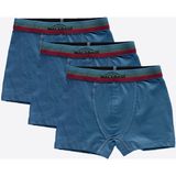 Malabadi Erkek Çocuk Mavi 3 lü Pamuk Elastan Boxer 3M208 - 6 Yaş