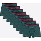 Malabadi Erkek Çocuk Yeşil 8 Li Pamuk Elastan Boxer 8M208 - 10 Yaş