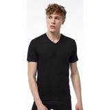 Malabadi Erkek Siyah Basic V Yaka Ince Modal Tişört 085 - 3XL