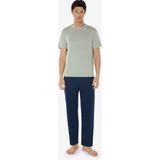Malabadi Erkek Yeşil Bisiklet Yaka Micro Modal Extra Yumuşak Yazlık Pijama Takımı 6030 - 3XL