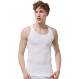 Malabadi Erkek%100 Pamuk Yazlık Fileli Atlet 081 (Beyaz, 3XL)