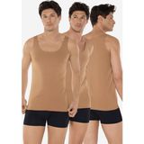 Malabadi Görünmez Atlet Erkek 3 Adet Cappuccino Ince Askılı Iz Yapmayan Modal Atlet 013 3M013 - 2XL