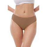 Malabadi Görünmez Külot Kadın Cappuccino 2 Li Paket Modal Dar Kalıp Ara Bel Slip 187 - 2XL