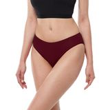 Malabadi Kadın 2 li Paket Modal Dar Kalıp Ara Bel Slip Külot 187 (Bordo, S)