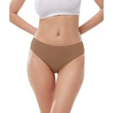 Malabadi Kadın 2 li Paket Modal Dar Kalıp Ara Bel Slip Külot 187 (Cappuccino, S)