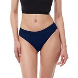 Malabadi Kadın 2 li Paket Modal Dar Kalıp Ara Bel Slip Külot 187 (Lacivert, 2XL)