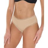 Malabadi Kadın 2’li Paket Extra Yumuşak Micro Modal Dantelli Slip Külot 700 (Ten Rengi, M)