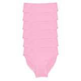 Malabadi Kadın 6 lı Paket Modal Dar Kalıp Ara Bel Slip Külot 6M187 (Pembe, M)
