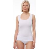Malabadi Kadın Beyaz Kare Yaka Kalın Askılı Modal Body 1037 - 3XL