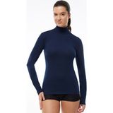 Malabadi Kadın Lacivert Uzun Kollu Yarım Balıkçı Yaka Modal Body 180 - 2XL
