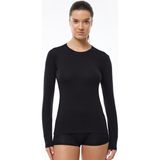 Malabadi Kadın Siyah Yuvarlak Yaka Uzun Kollu Modal Body 182 - 2XL