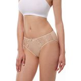 Malabadi Kadın Ten 3 Lü Paket Pamuk Elastan Dantelli Slip Külot 149 3M149 - Ten Rengi - XL
